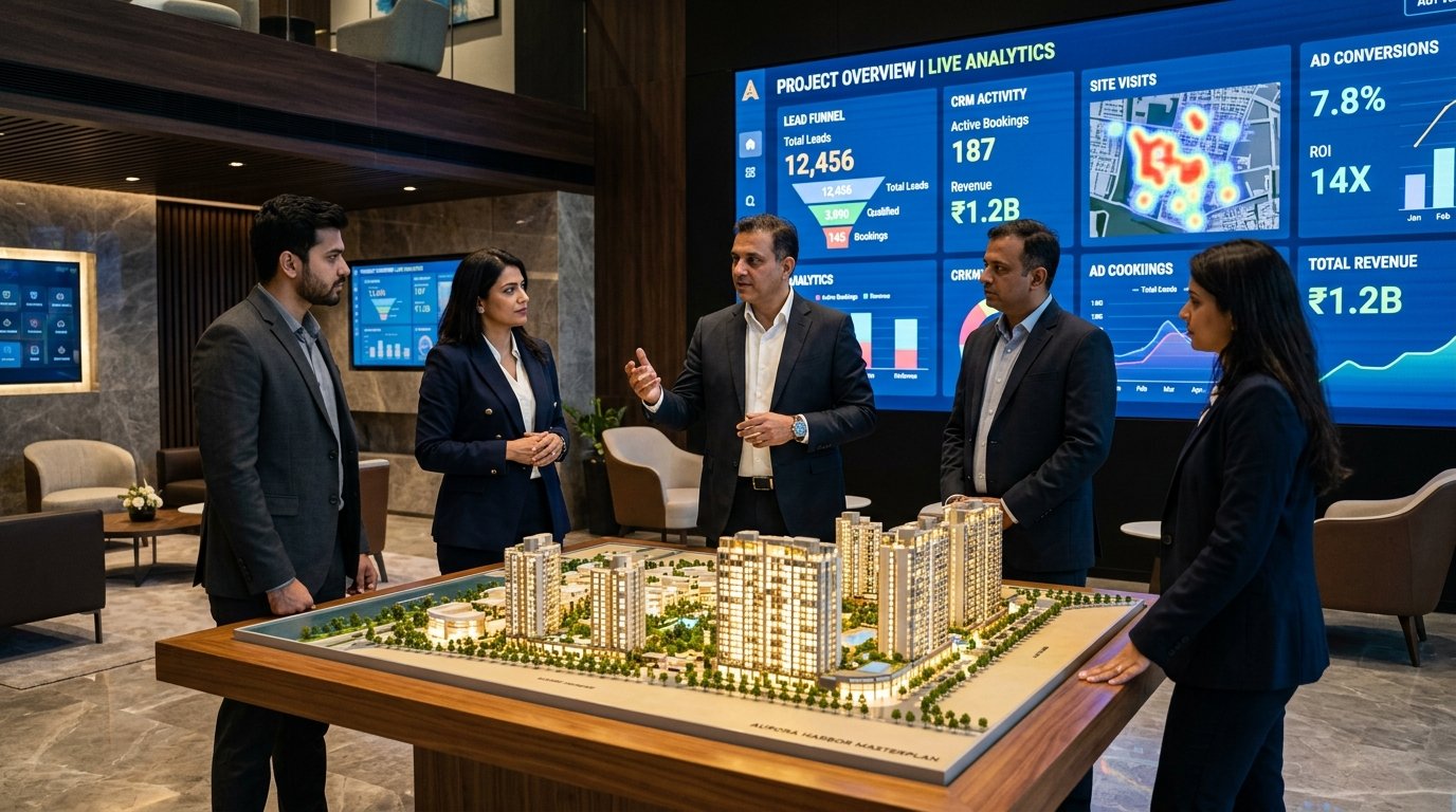 Real Estate Builders and Developers Digital Marketing Analytics Experience Center Mumbai