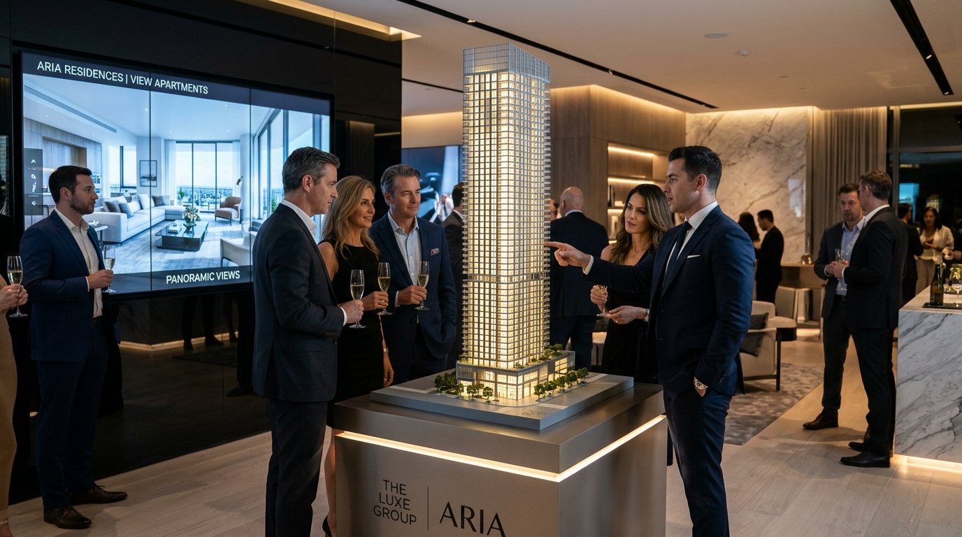 Real Estate Developer Pre-Launch Experience Center and Architectural Scale Model VIP Event